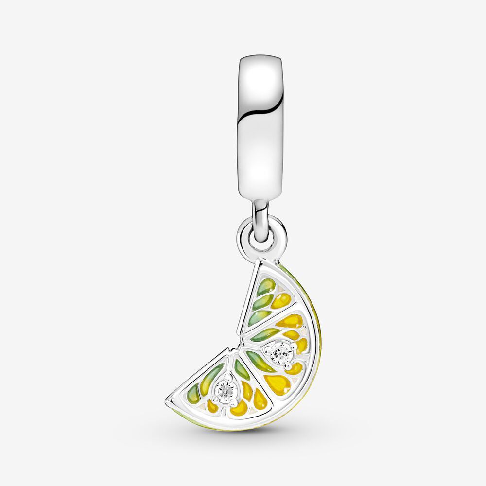 Lemon Slice Sparkling Fruit Dangle Charm