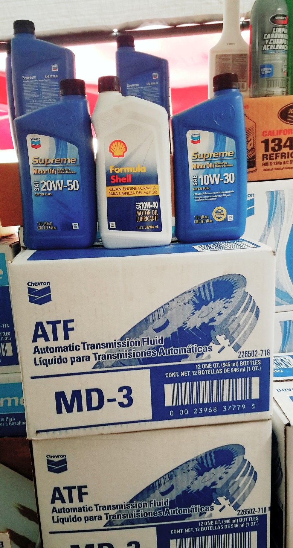 Chevro motor oil/ aceite de motor