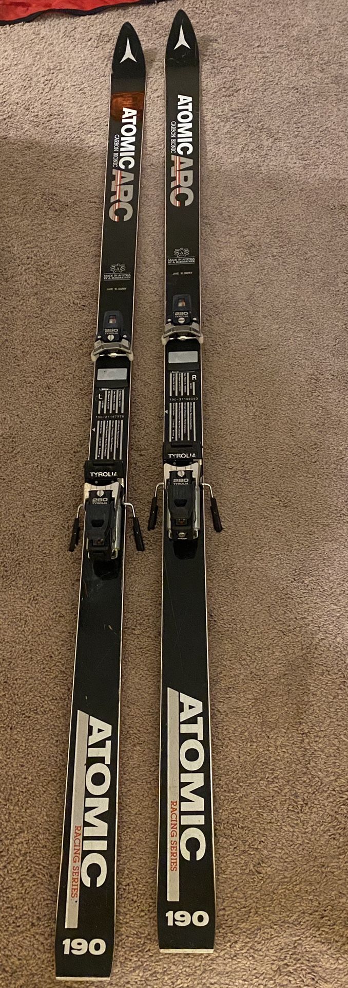 Vintage Atomic racing Series 190 Skis