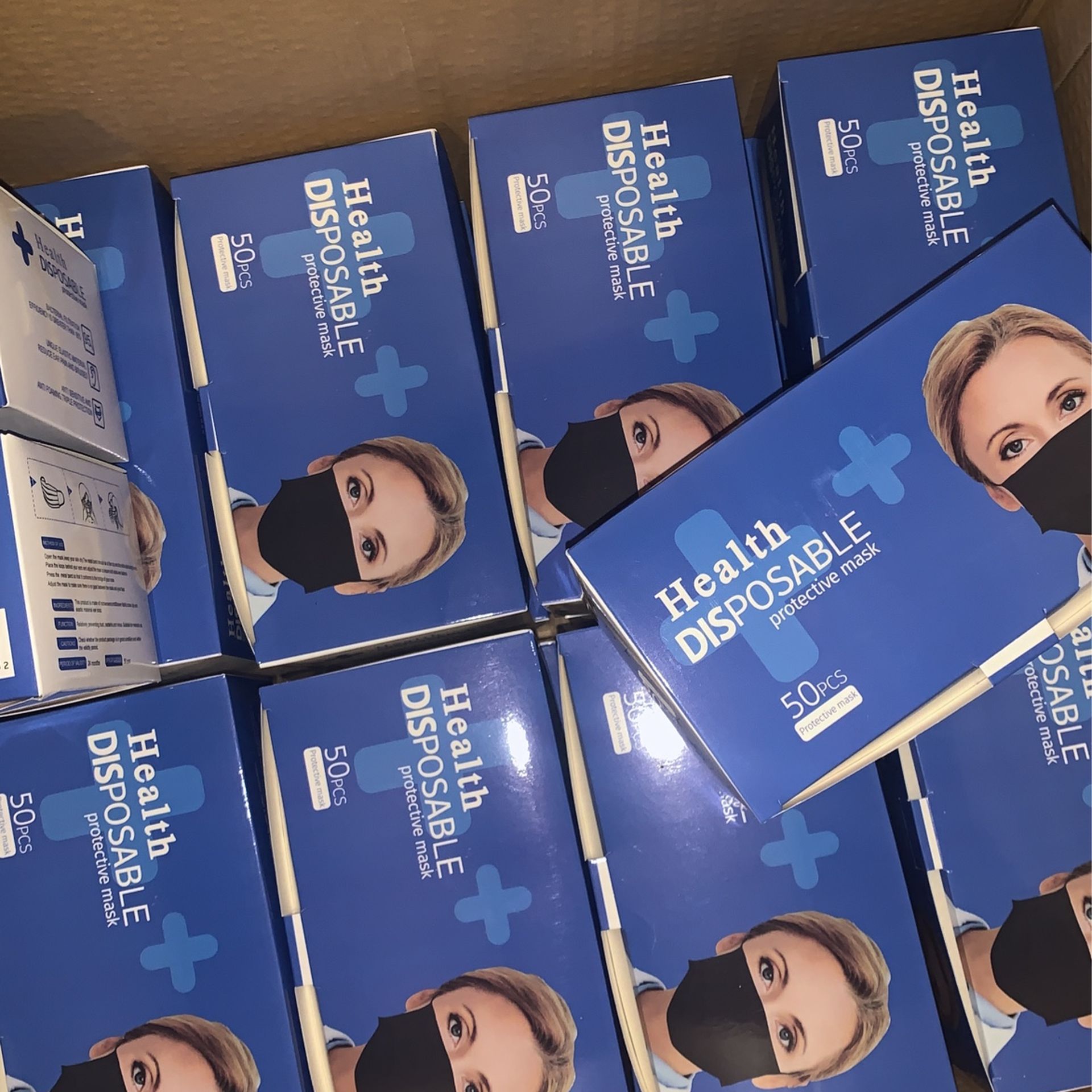 Black Face Mask 50pcs Whole Sale