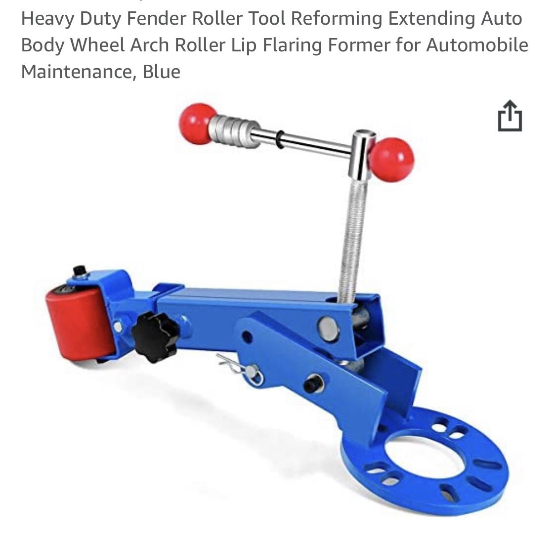 Fender Roller Tool Reforming Extending Auto Body Wheel Arch Roller Lip Flaring - Brand New In The Box