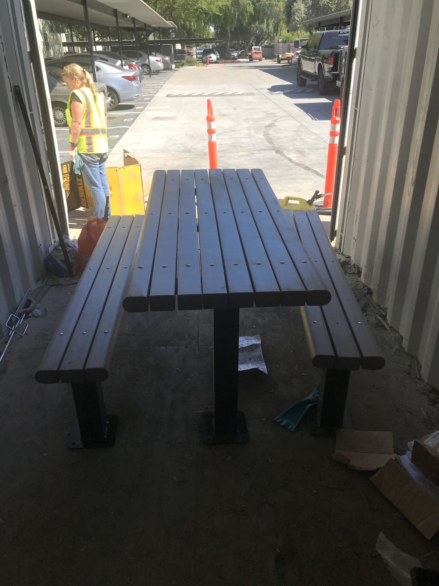 Trex picnic table and benches Surface Mount for Sale in Orange, CA