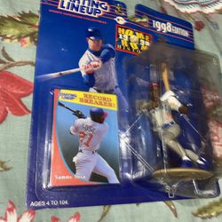1998 MLB Starting Lineup Sammy Sosa Chicago Cubs Action Figure New Sealed Card Thumbnail