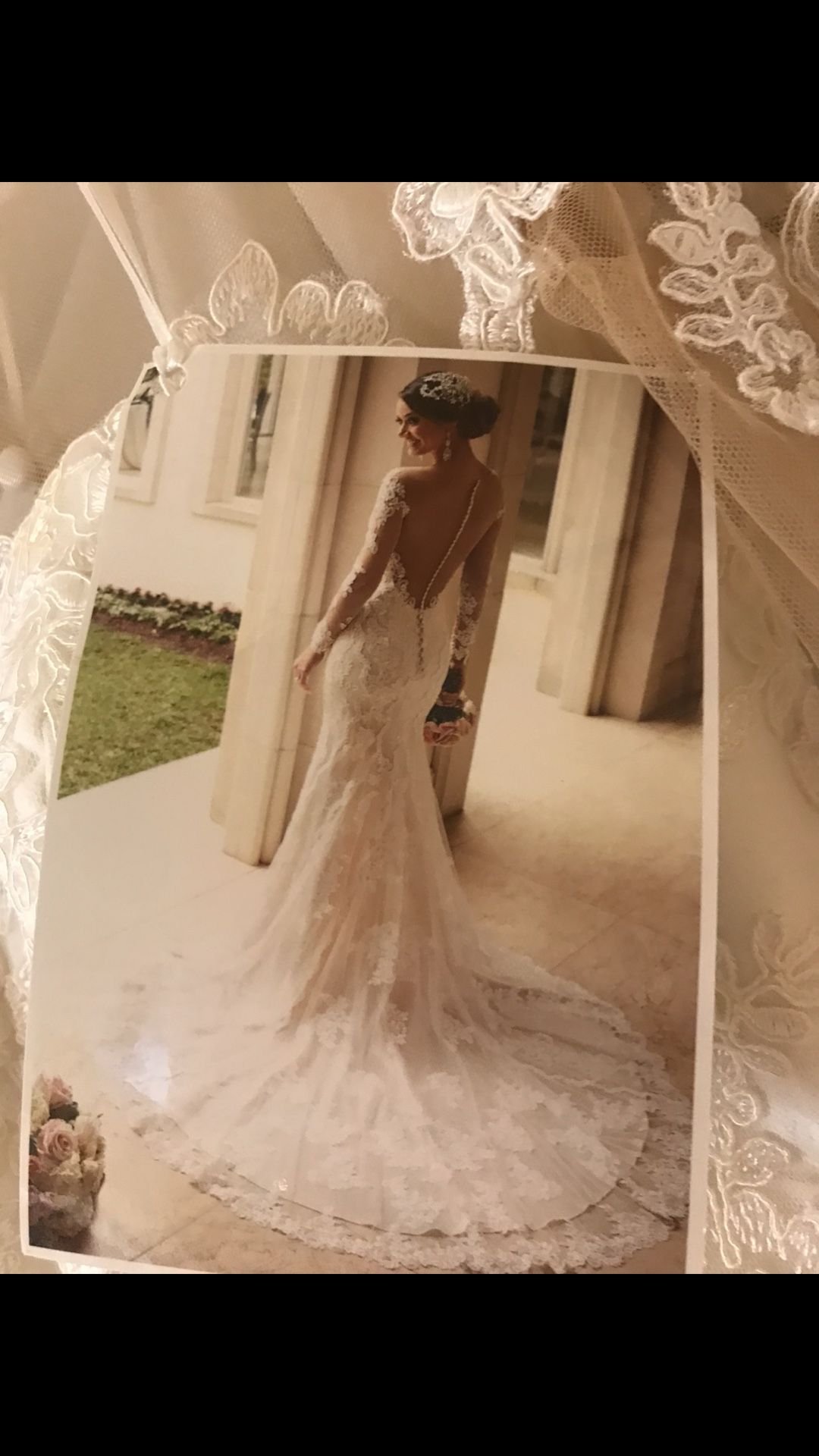Lace Bridal Dress (Veil Included) 