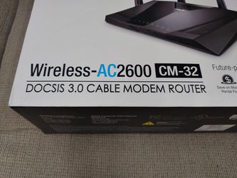 ASUS AC2600 DOCSIS 3.0 Wireless Cable Modem / Router -  Xfinity / Comcast / Spectrum / Etc! (NEW OPEN BOX!) CM-32 MSRP $249 Thumbnail