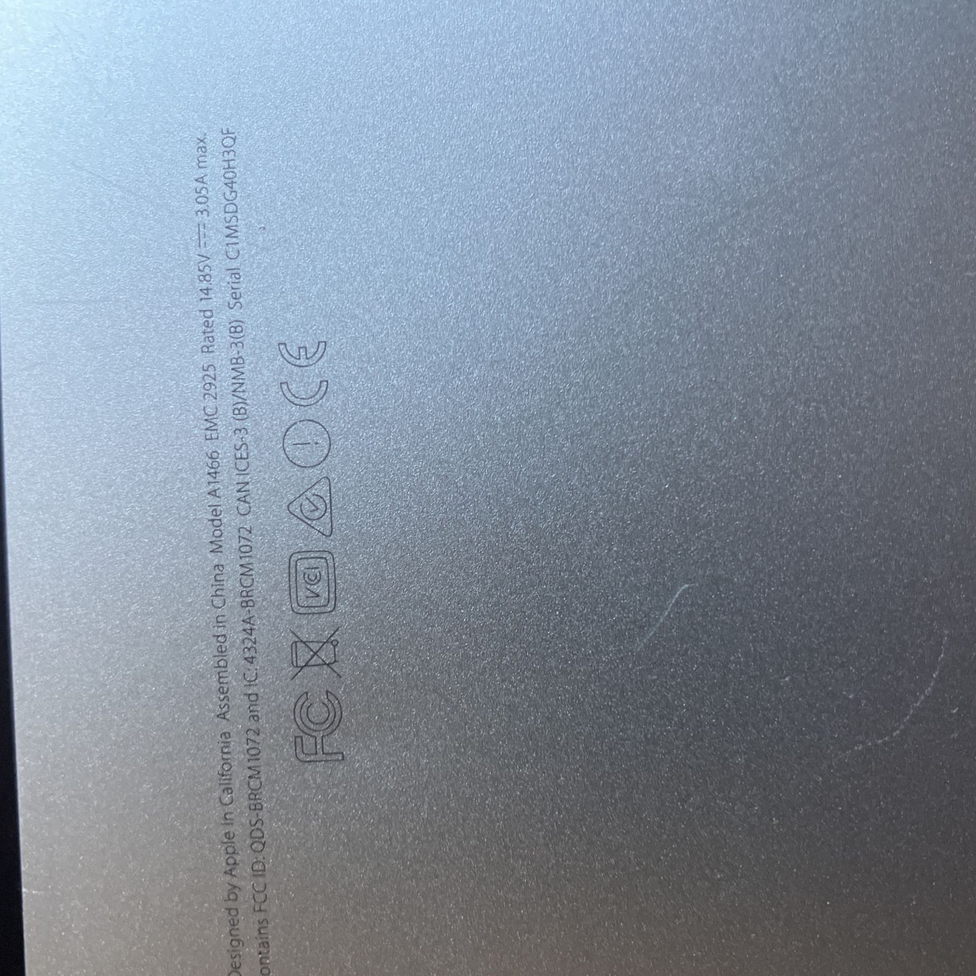 Mac Book Air With Charger