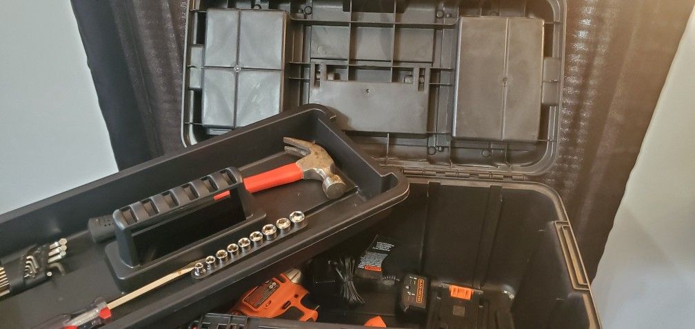 Some tools a skill saw impact drill hammer