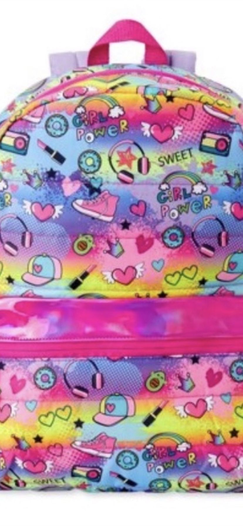 Girls Quilted Conversation Backpack