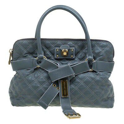 Marc Jacobs Grey Quilted Leather Bruna Belted Tote