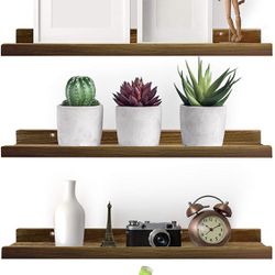 Floating Shelf Picture Ledge-100% Paulownia Wood Shelf Wall Mounted Thumbnail