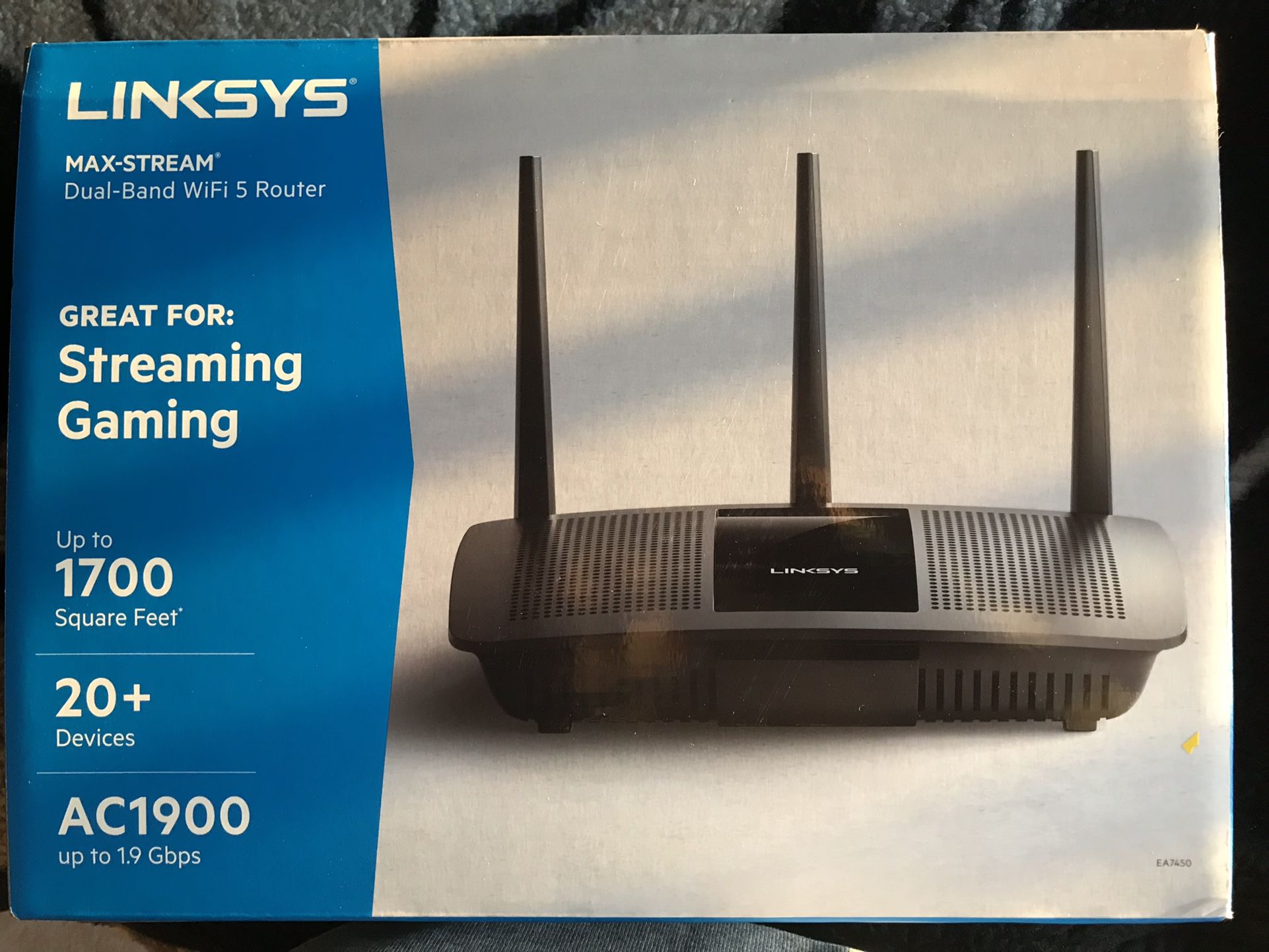 Linksys EA7450 AC1900 Max Stream Dual-Band WiFi 5 Router Wireless