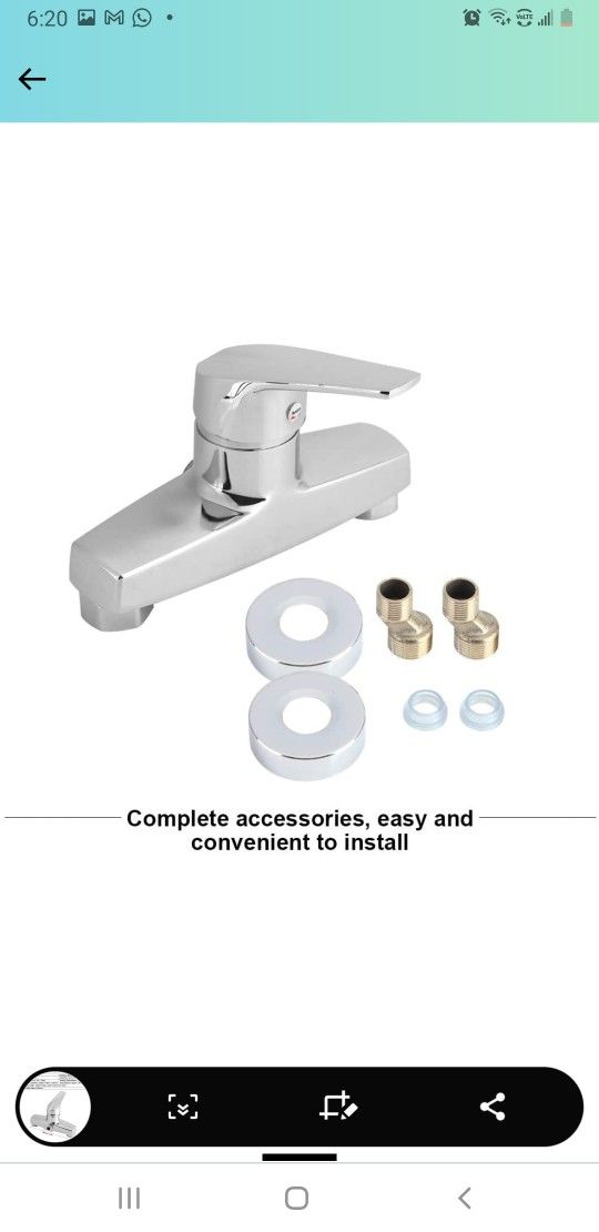 Shower Mixer Valve,Wall Mounted Single Lever Manual Exposed Shower Hot/Cold Valve Tap Faucet,Chrome Finish






