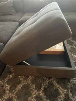 Dark Grey  Sectional Couch Thumbnail