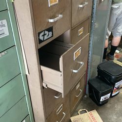 2 Metal 4  Drawer File Cabinets 10.00 Each  Thumbnail