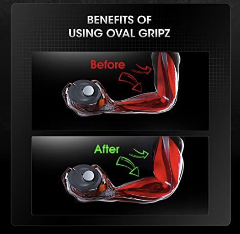 Oval Gripz Barbell Grips