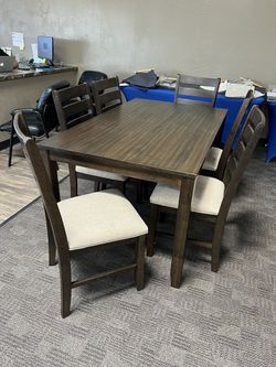 New Brown Dining Kitchen Table Set  Thumbnail