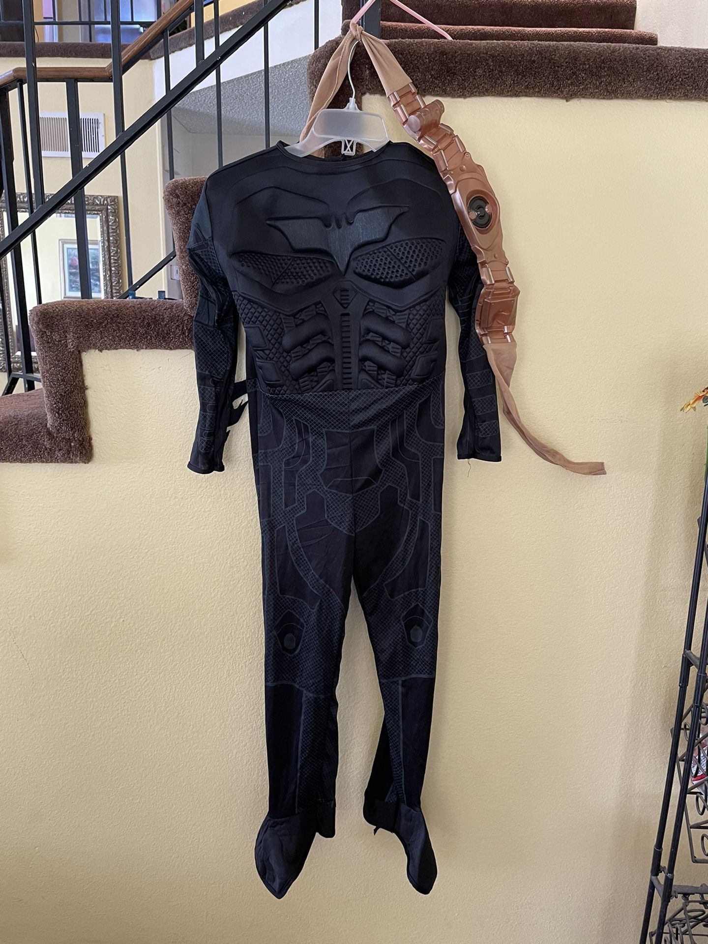 Batman Costume With Cape/ Mask , And Belt For $15 Size : Medium Kids