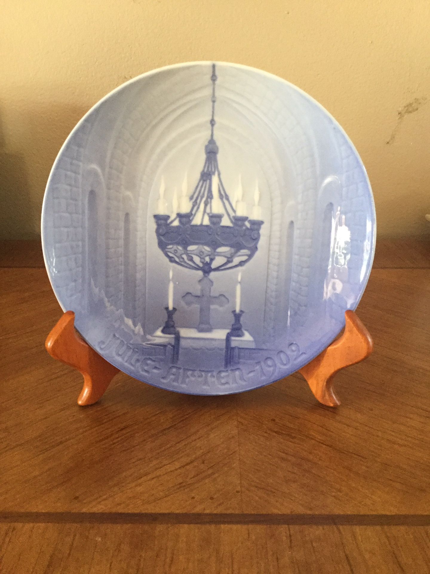 1902 Bing & Grondahl Christmas Plate - Candelabra