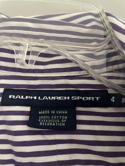 Ralph Lauren Sport Purple Button Down - Size 4 Thumbnail