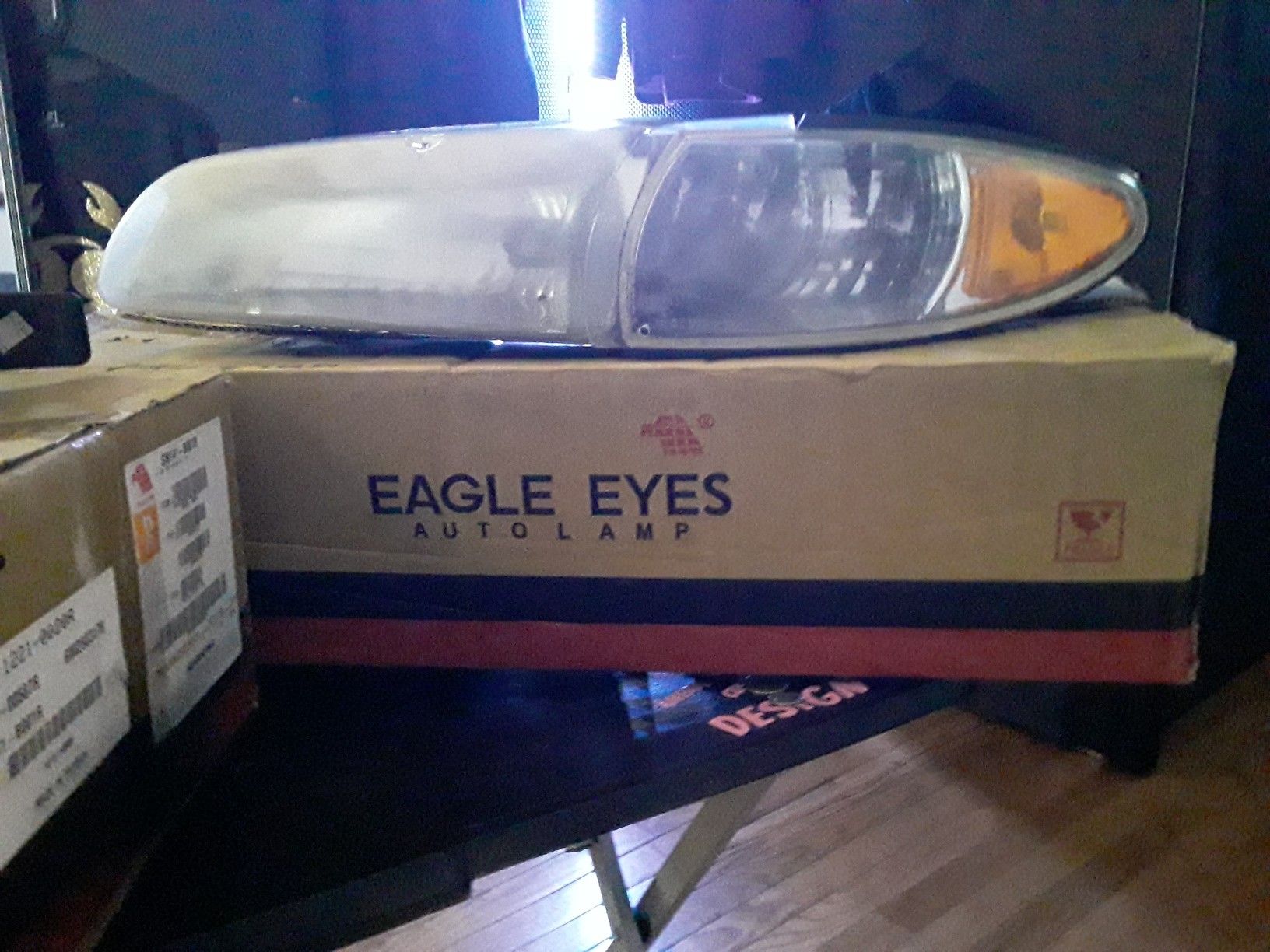 Left and right headlight unit for gran prix