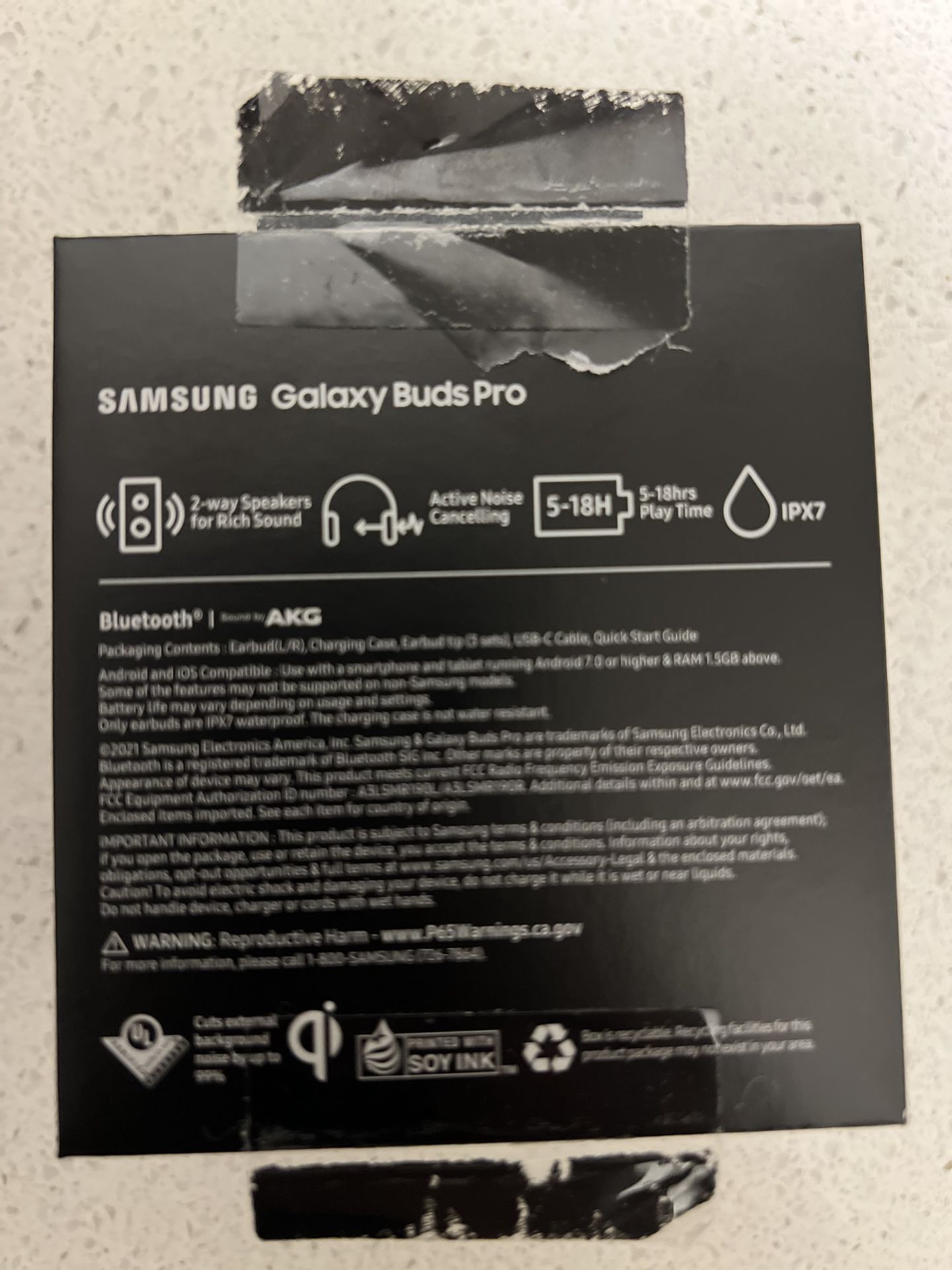 Samsung - Galaxy Buds Pro True Wireless Earbud - Phantom Black