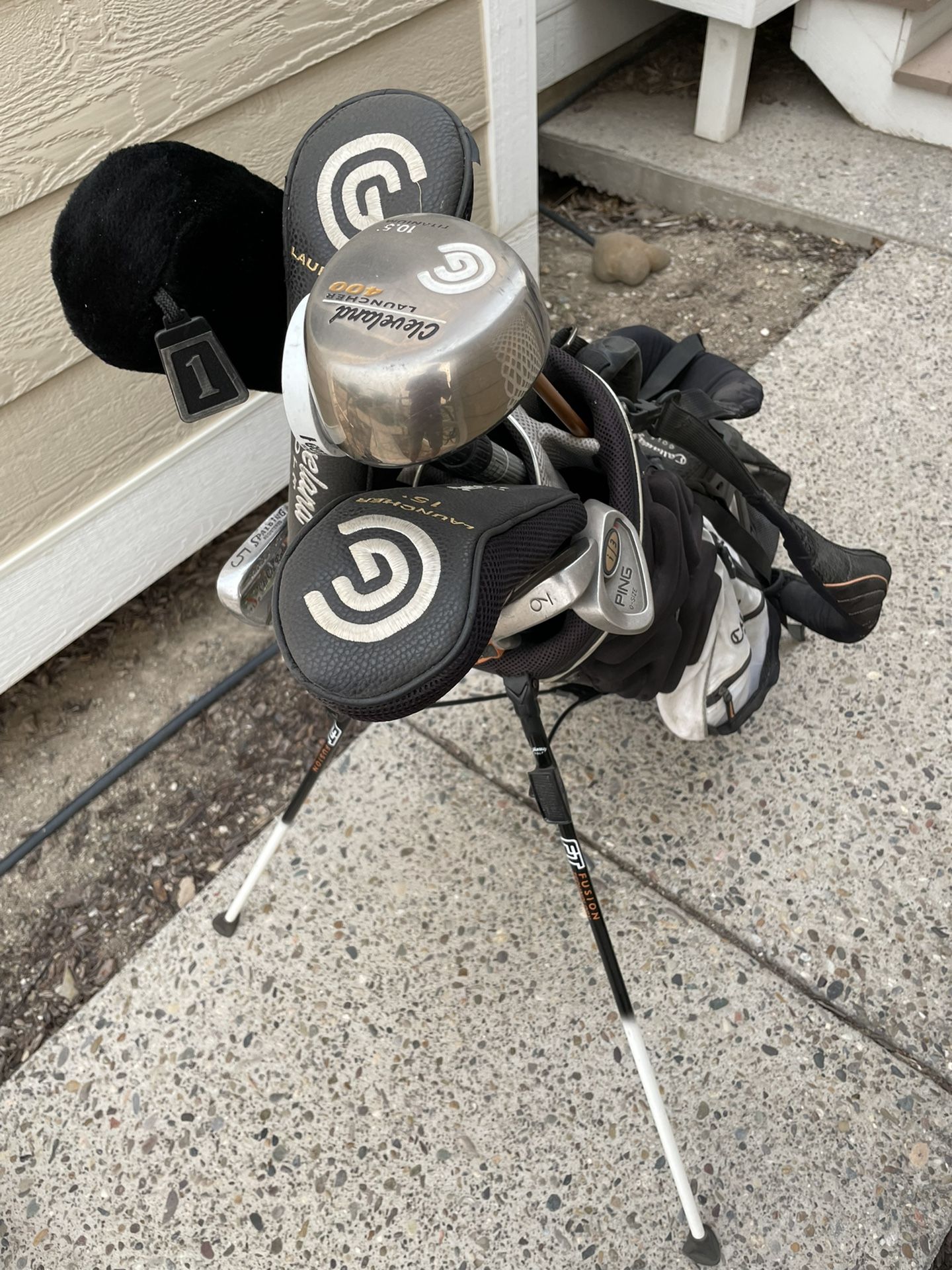 Golf Clubs, Bags, Bag Carrier