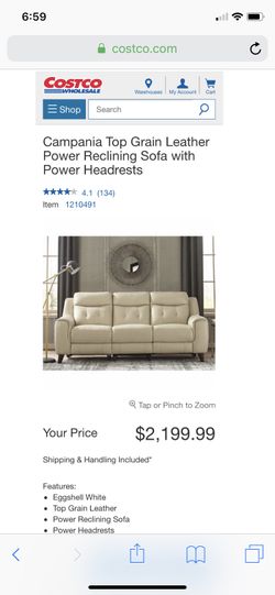 Campania Top Grain Leather Power Reclining Sofa With Headrests For In Kernersville Nc Offerup Campania Top Grain Leather Power, Campania Top Grain Leather Recliner Sofa Set