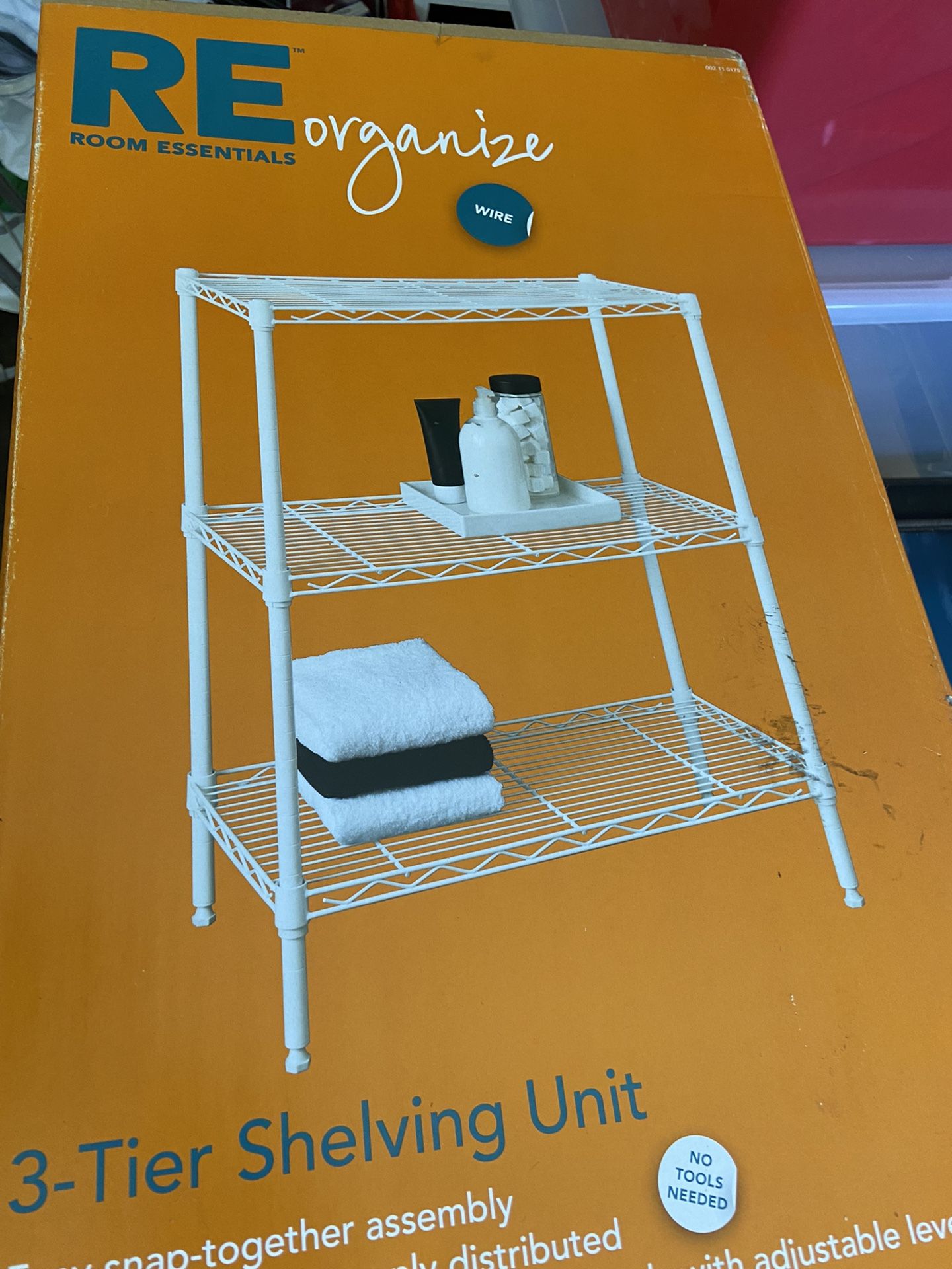 3 Tier Metal Shelving Unit- Brand New In Box!!