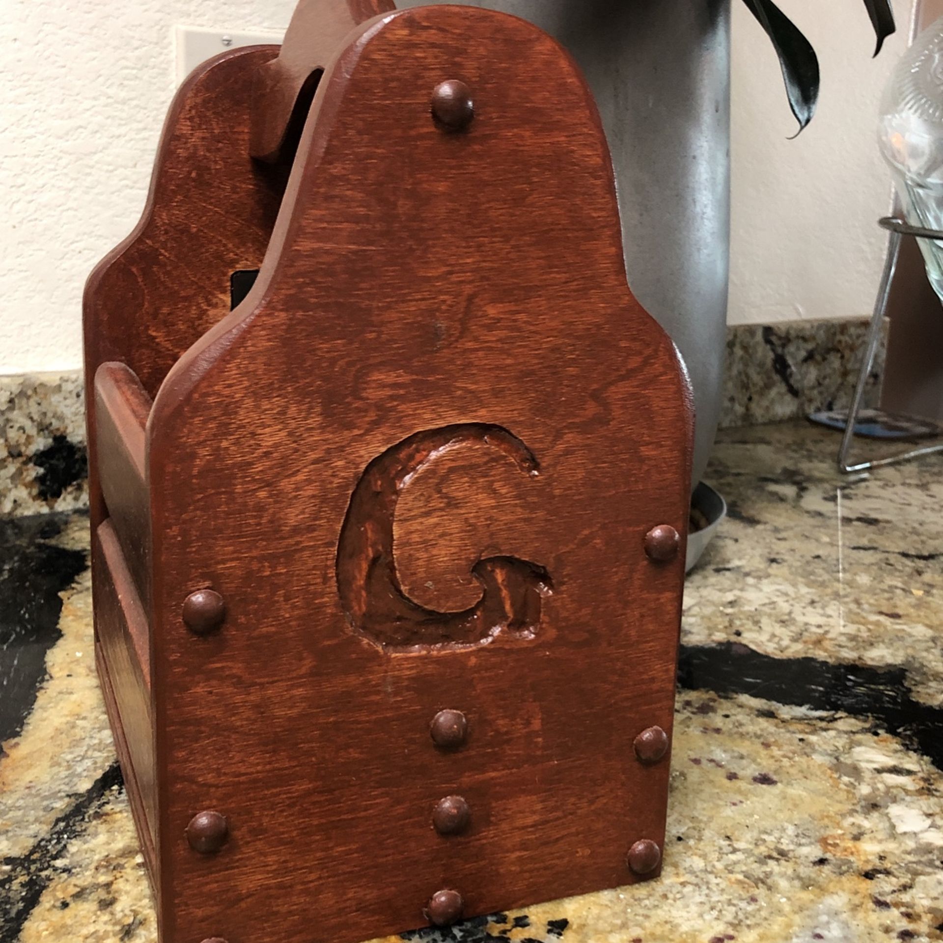Hand Crafted Six Pack Carrier With Bottle Opener & Bottle Top Catcher