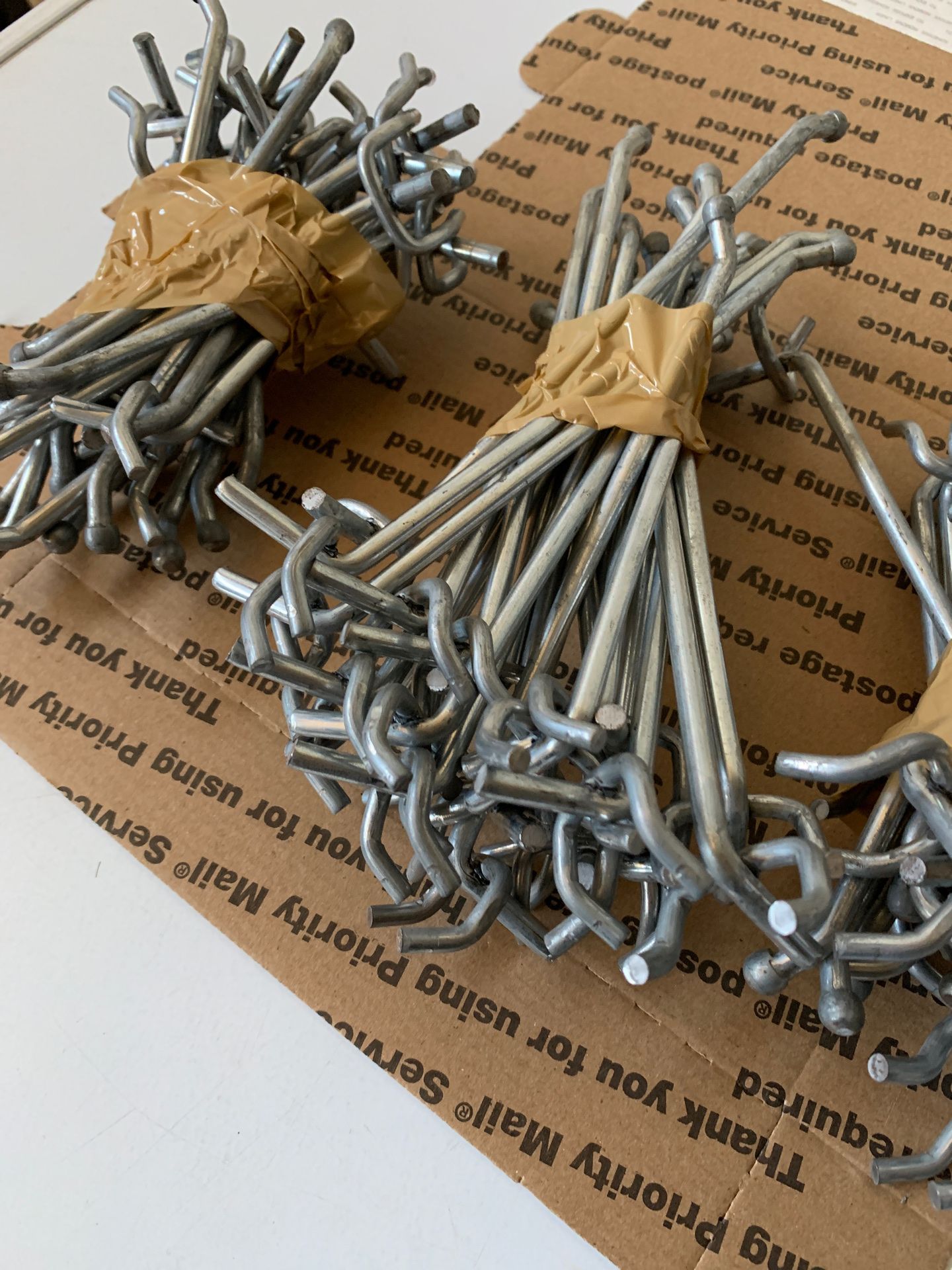 Metal Pepboard Hooks for Business New - set of 154 hooks