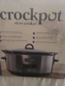 Crock-Pot - 8-Quart Slow Cooker - Black Stainless Thumbnail