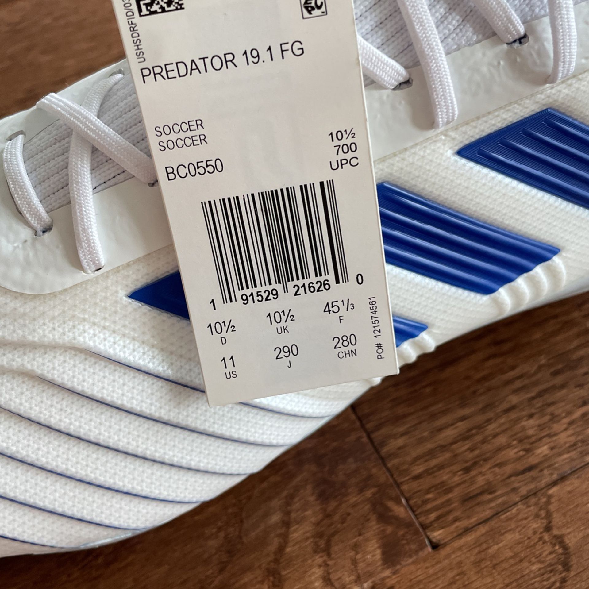 Adidas predator 19.1 FG size 11 