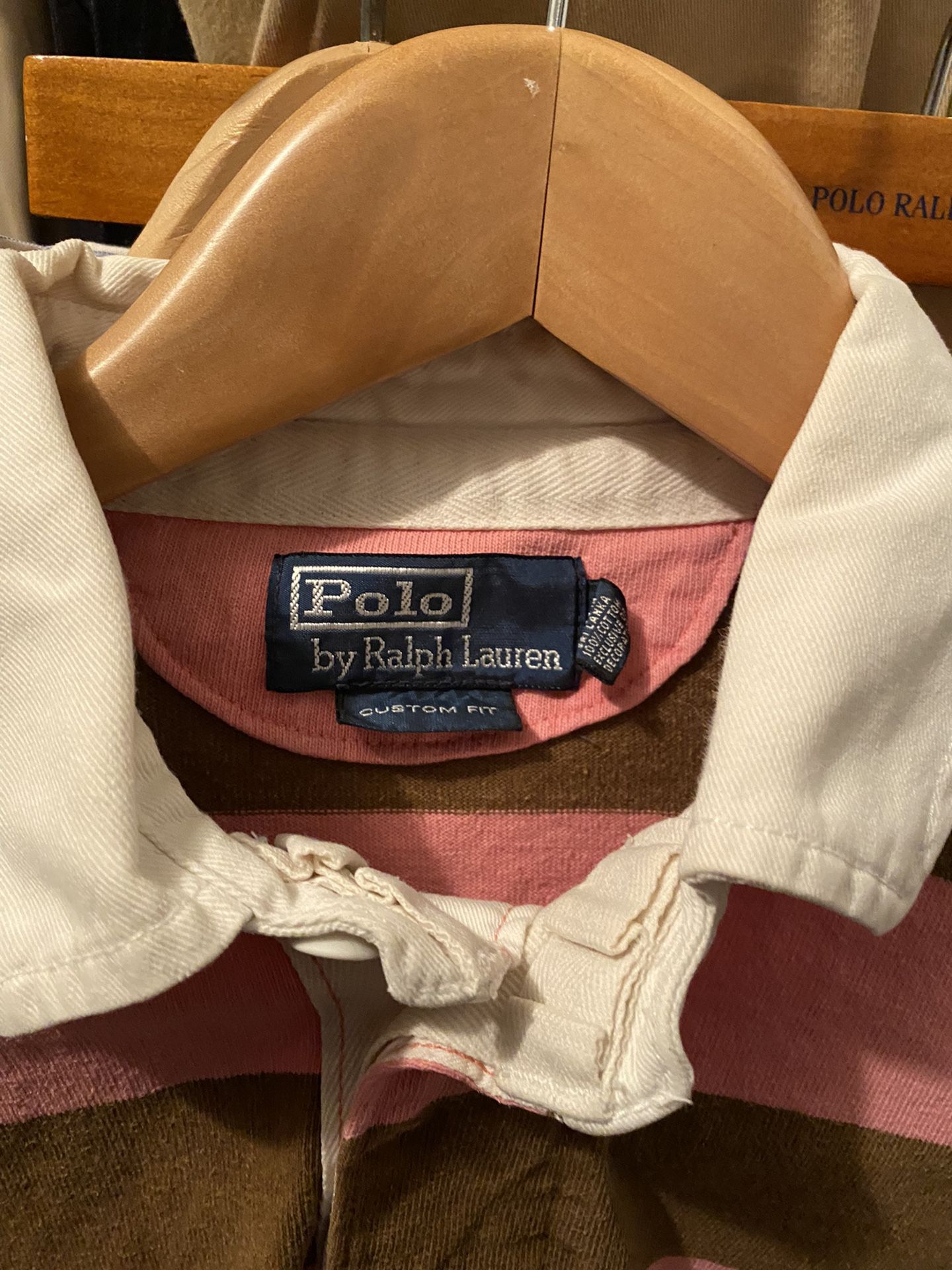 Ralph Lauren Polo Men’s Winter Custom Fit Sz M Long/Sleeve Polo