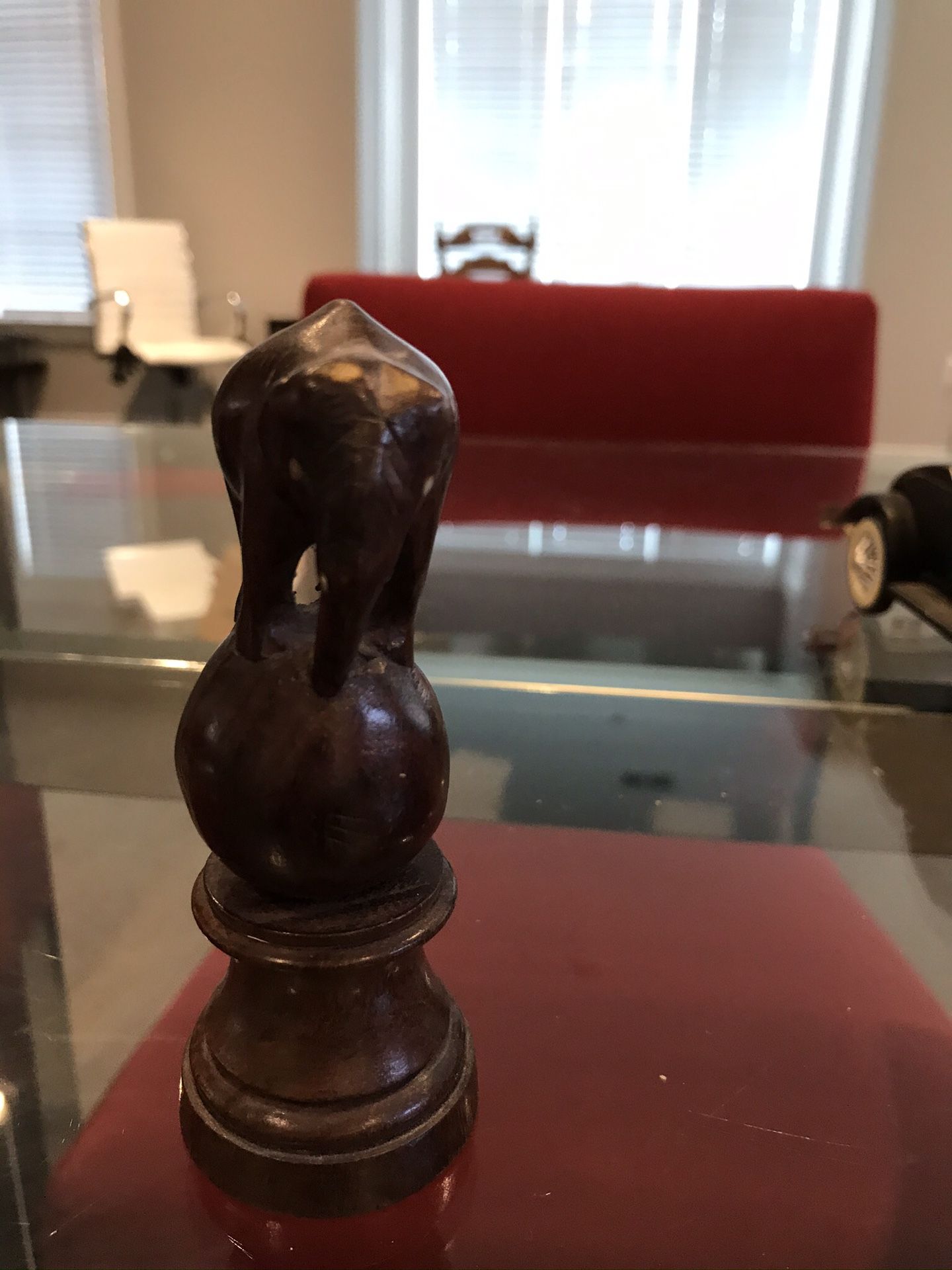 Rose wood. Elephant paper weight