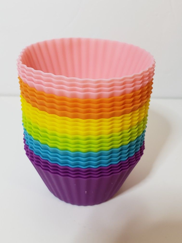 Reusable Silicone Cupcake 24 pcs (011522-01)