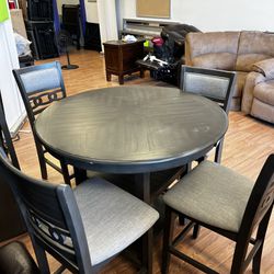 Grey Table Set With 4 Chairs  Thumbnail