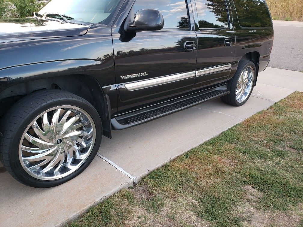 Status CHROME 24 Inch Alloy Wheels / Rims with Durun M626 Tires 295/35r24