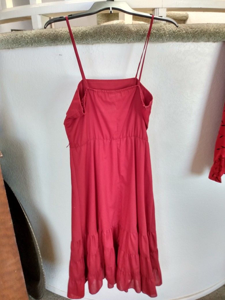 Misses Sundress Maroon Size Small/Medium