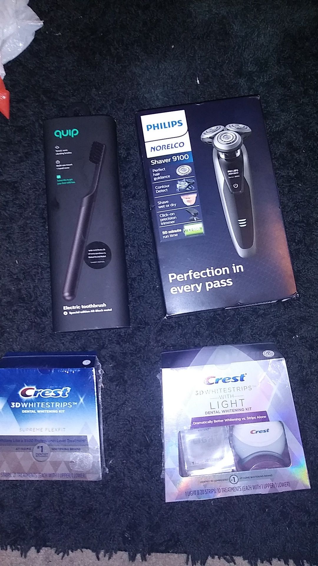 $300 value for $100...shaver 150...60 and 40 for strips n 50 for tooth brush