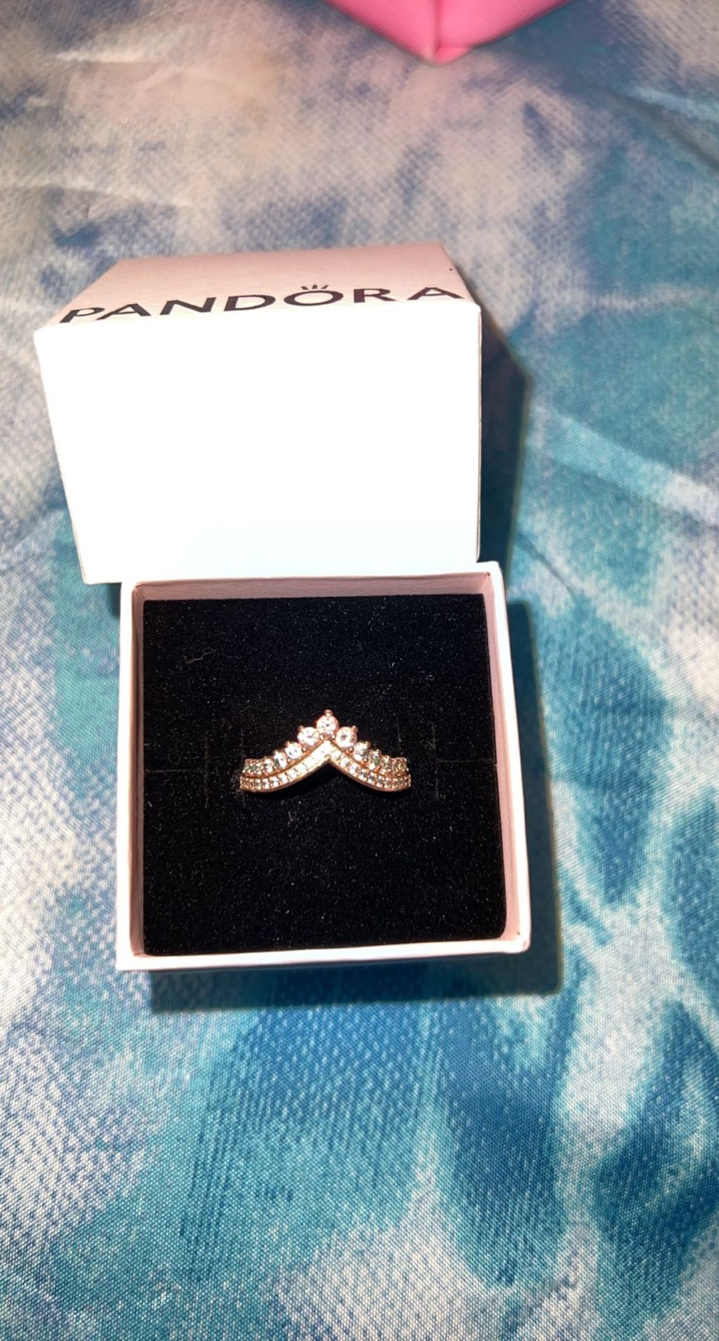 Rose Gold Tiara Pandora Ring