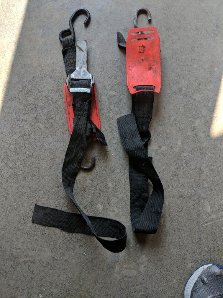 Adjustable Transom Tie Down Straps with Quick Release Buckle for Boat Trailer