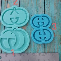 Set 3 Pieces Keychain And Straw Topper Silicon Mold Thumbnail