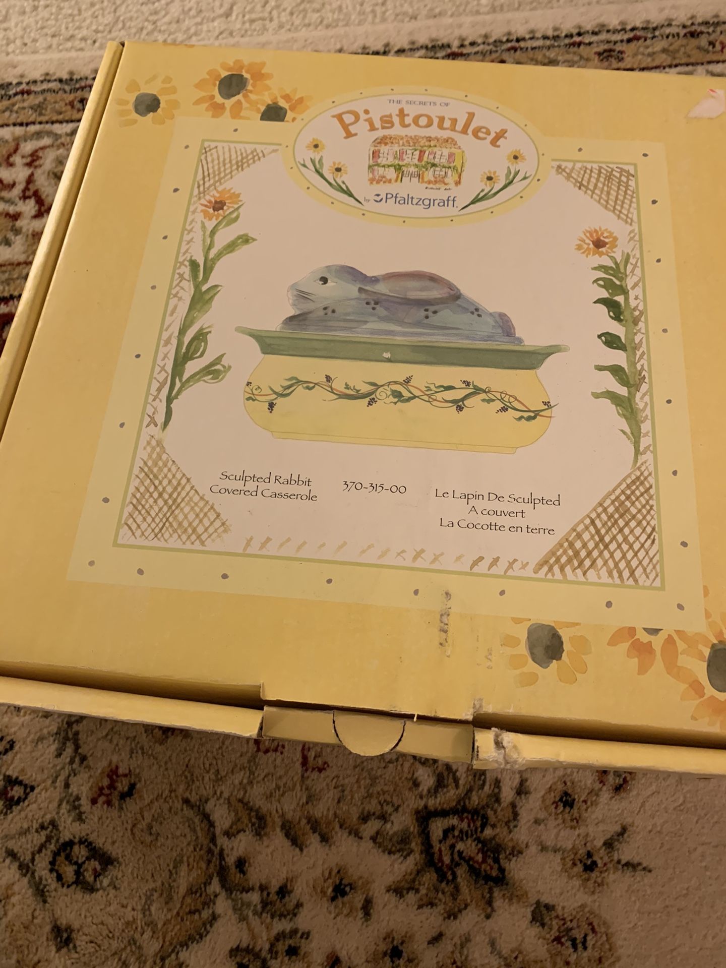 3 Quart Rabbit Oval Covered Casserole Pistoulet by PFALTZGRAFF