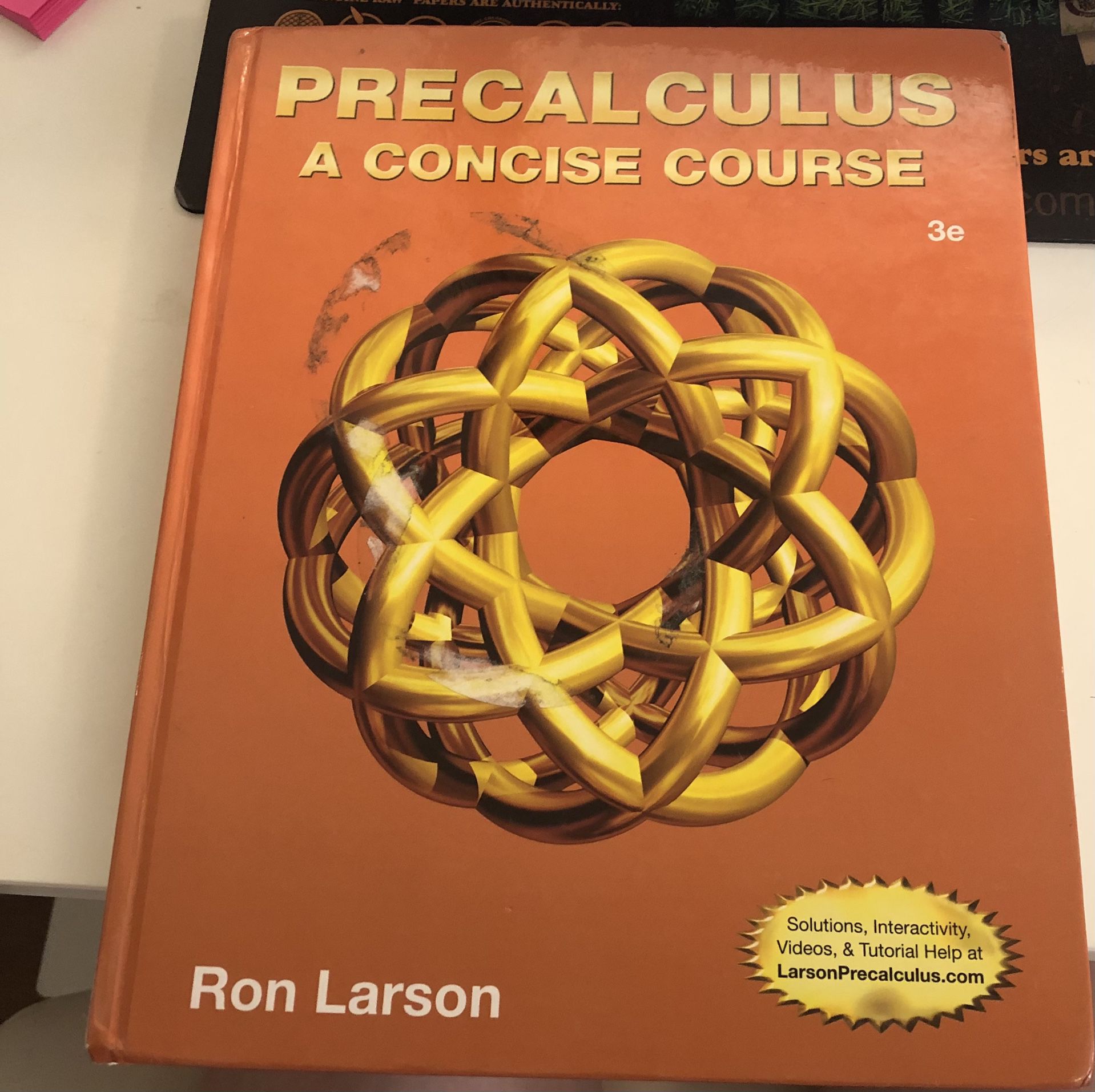 Precalculus A Concise Course 3rd Edition By Ron Larson 