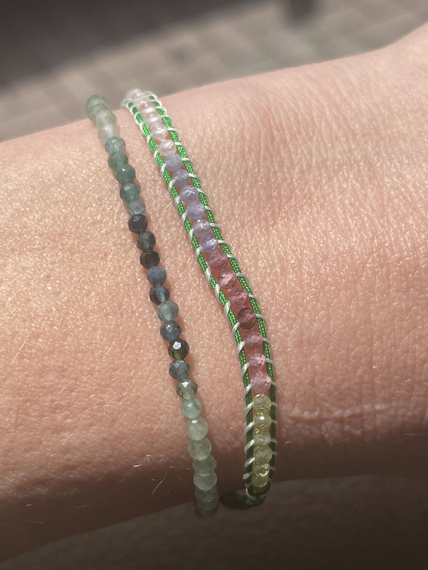Moonstone tanzanite Peridot Tourmaline Bracelet AAA quality chakra healling