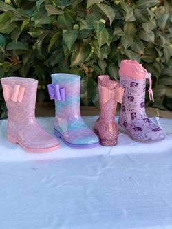 Rain Boots For Kids Sizes 11.12.13.1.2.3.4 $20 Each Pair Thumbnail