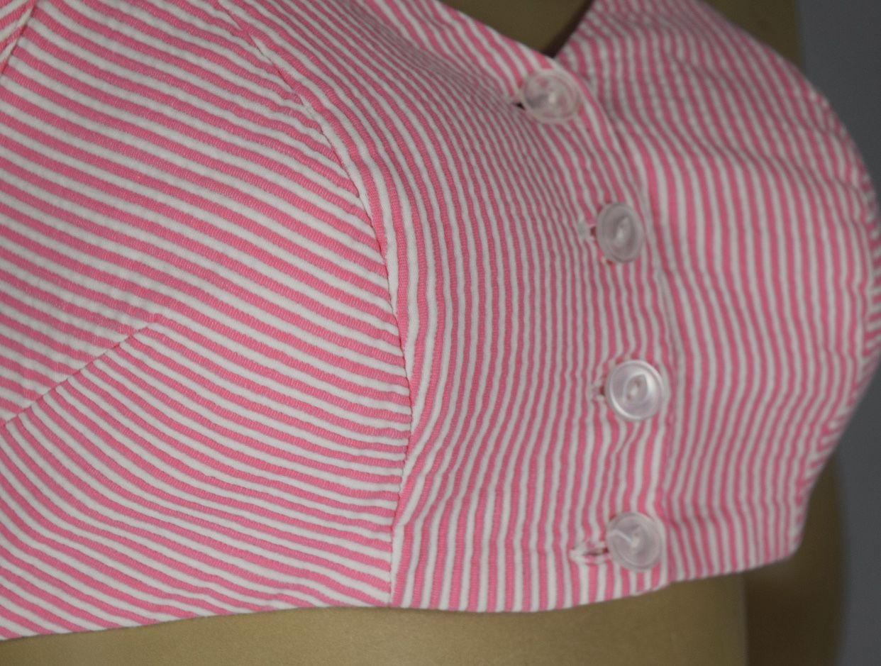 Pink & White Vintage Play Suit Top