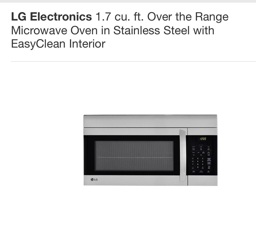 LG Microwave PRICE DROP