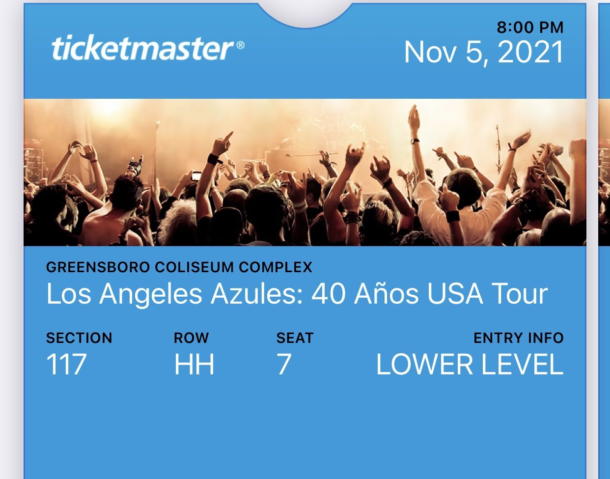 Los Angeles Azules Concierto en Greensboro NC