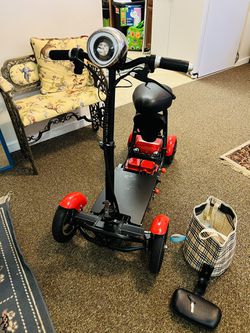 Red Motorized Scooter For Sale  Thumbnail